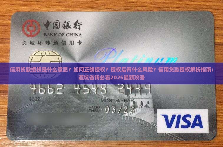 信用贷款授权是什么意思