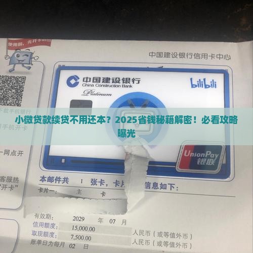 小微贷款无还本续贷