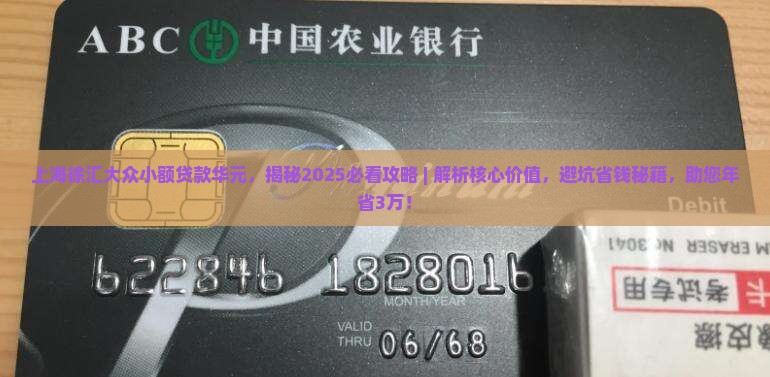 上海徐汇大众小额贷款华元