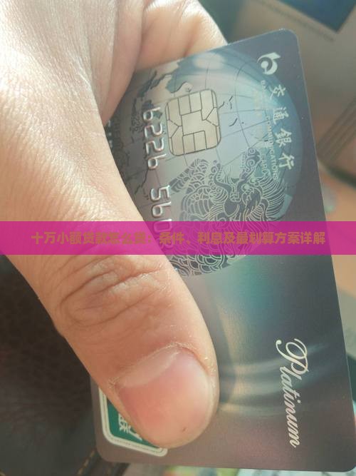 十万小额贷款怎么贷