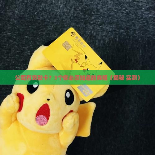公司有贷款卡么