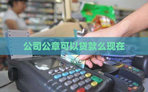公司公章可以贷款么现在