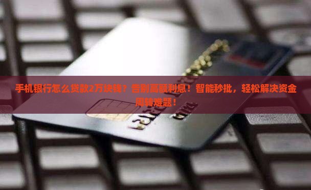 手机银行怎么贷款2万块钱