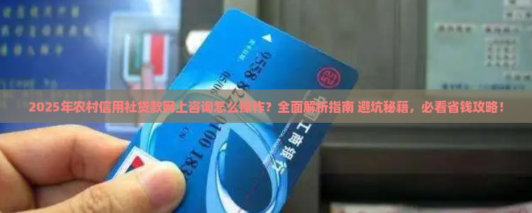 农村信用社贷款怎么网上咨询