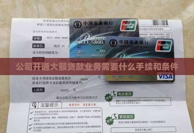 公司开通大额贷款业务