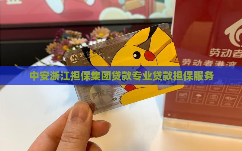 中安浙江担保集团贷款专业贷款担保服务