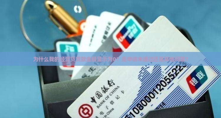 为什么我的经营贷贷款金额显示为0？是申请未通过还是其他问题？