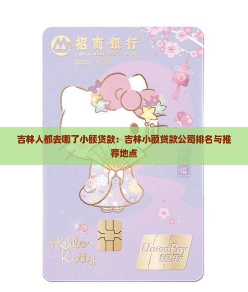 吉林人都去哪了小额贷款：吉林小额贷款公司排名与推荐地点