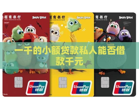 一千的小额贷款私人能否借款千元