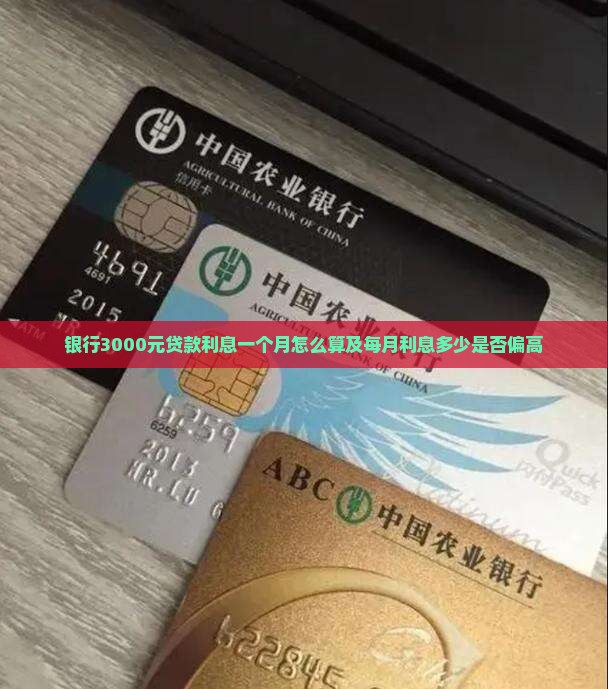 银行3000元贷款利息一个月怎么算及每月利息多少是否偏高