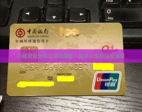 小额贷款外包公司有哪些？金融公司有这些选择