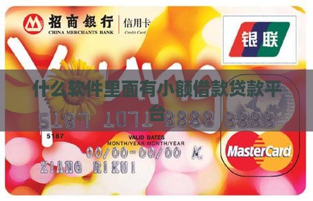 什么软件里面有小额借款贷款平台