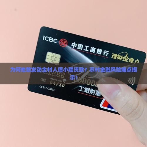 为何他敢发动全村人借小额贷款？农村金融风险痛点揭示！