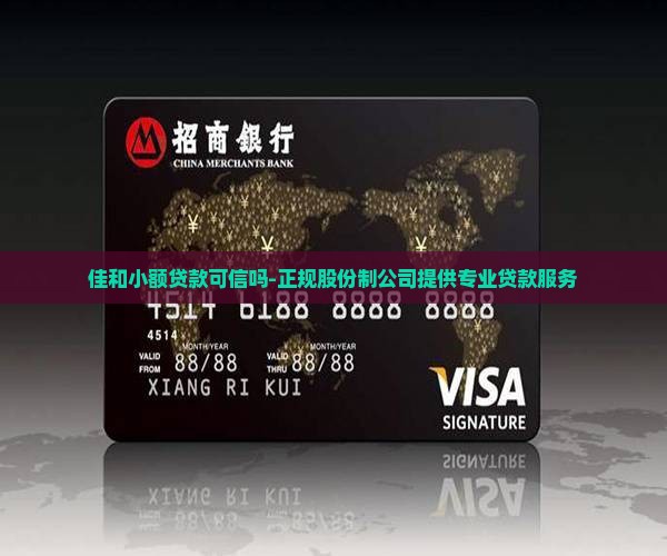 佳和小额贷款可信吗-正规股份制公司提供专业贷款服务