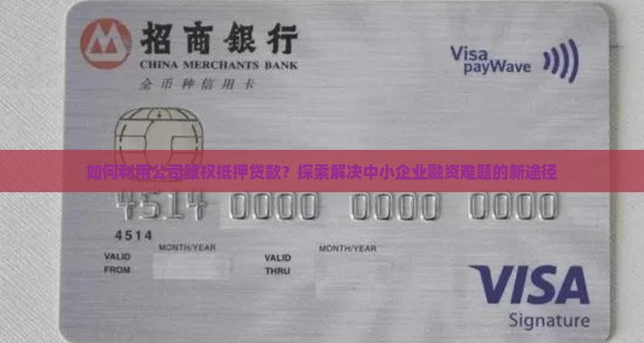 如何利用公司股权抵押贷款？探索解决中小企业融资难题的新途径