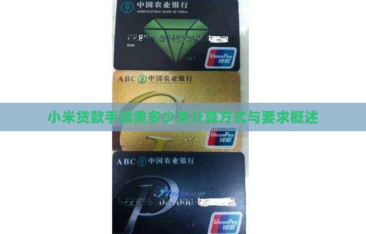 小米贷款手续费多少及计算方式与要求概述