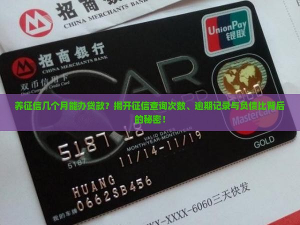 养征信几个月能办贷款？揭开征信查询次数、逾期记录与负债比背后的秘密！