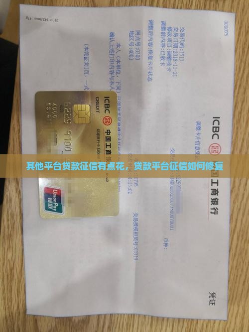 其他平台贷款征信有点花，贷款平台征信如何修复