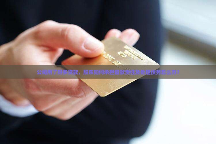 公司用了好多贷款，股东如何承担借款责任及处理债务怎么办？
