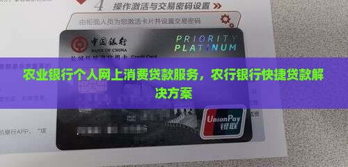 农业银行个人网上消费贷款服务，农行银行快捷贷款解决方案