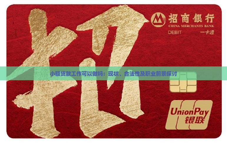 小额贷款工作可以做吗：现状、合法性及职业前景探讨