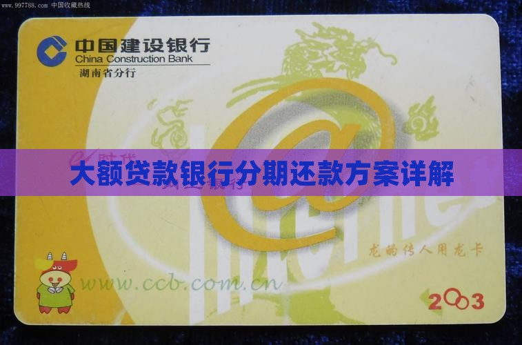 大额贷款银行分期还款方案详解