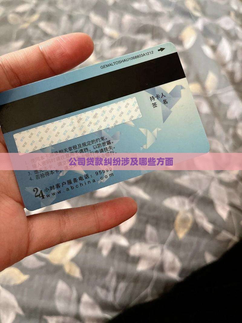 公司贷款纠纷涉及哪些方面