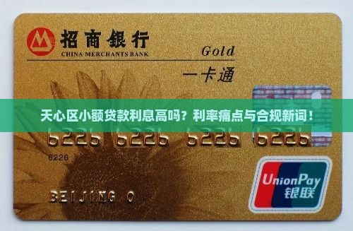 天心区小额贷款利息高吗？利率痛点与合规新词！