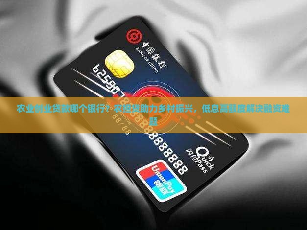 农业创业贷款哪个银行？农担贷助力乡村振兴，低息高额度解决融资难题