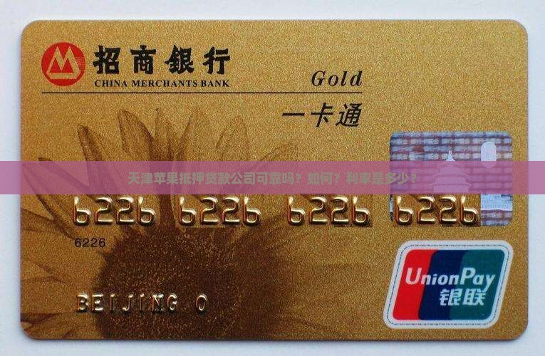 天津苹果抵押贷款公司可靠吗？如何？利率是多少？
