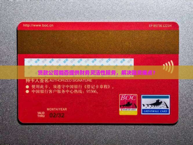 贷款公司能否提供财务灵活性服务，解决融资痛点？