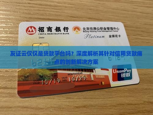 友证云仅仅是贷款平台吗？深度解析其针对信用贷款痛点的创新解决方案