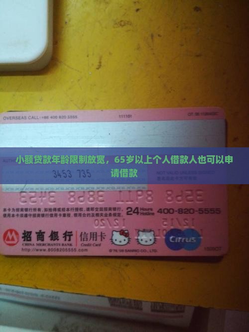 小额贷款年龄限制放宽，65岁以上个人借款人也可以申请借款