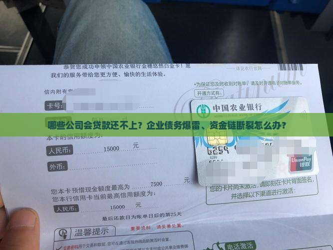 哪些公司会贷款还不上？企业债务爆雷、资金链断裂怎么办？