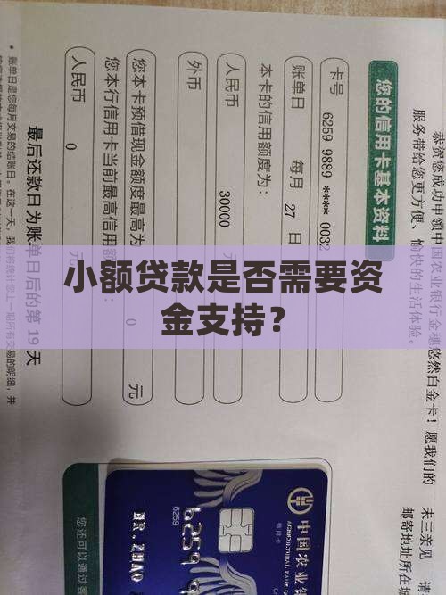 小额贷款是否需要资金支持？