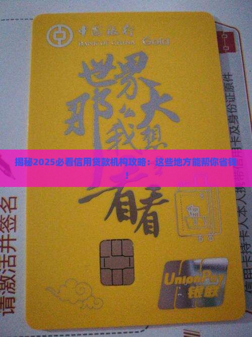 信用贷款机构指哪些
