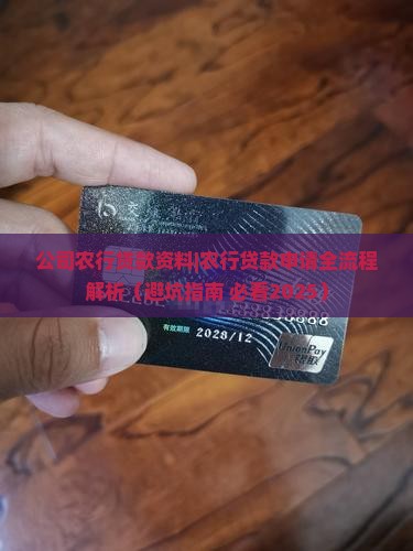 公司农行贷款资料