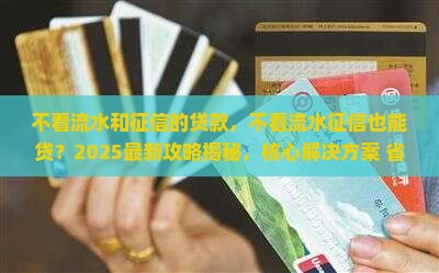 不看流水和征信的贷款
