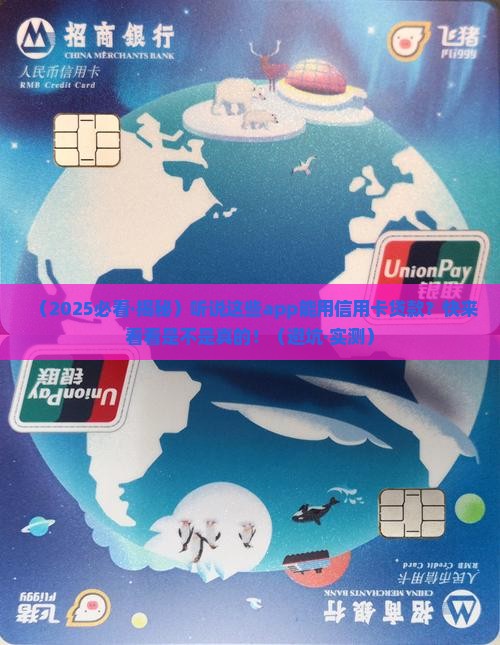 app信用卡可以贷款软件有哪些