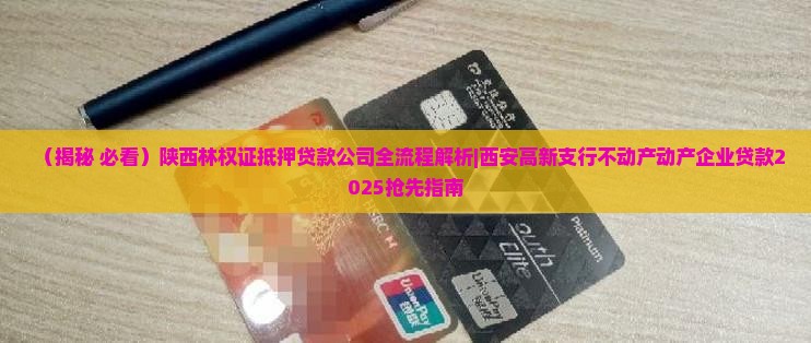陕西林权证抵押贷款公司