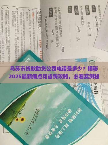 乌苏市贷款助贷公司电话