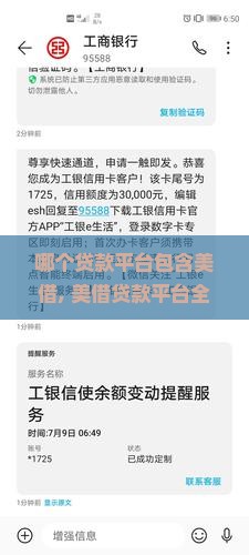 哪个贷款平台包含美借