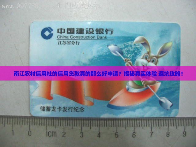 南江农村信用社信用贷款