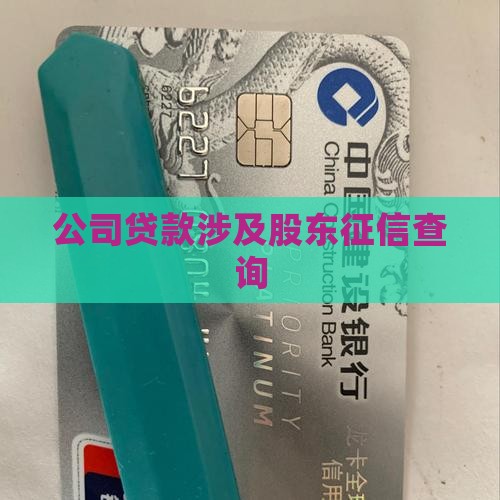 公司贷款需要查股东征信