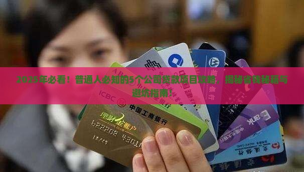 公司有哪些项目可以贷款