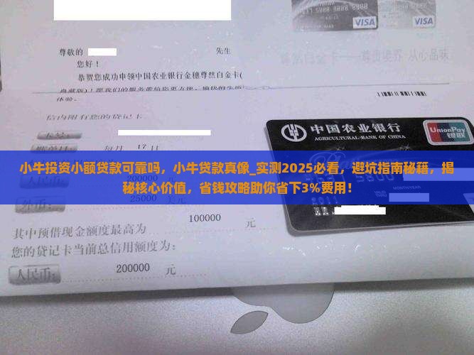 小牛投资小额贷款可靠吗