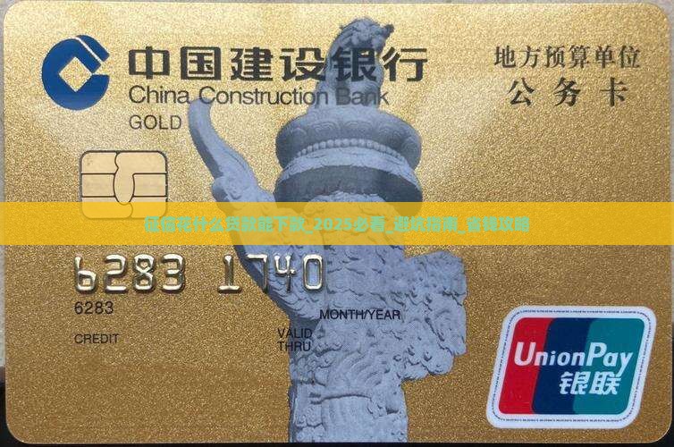 征信花什么贷款能下款