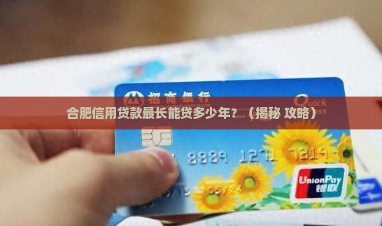 合肥信用贷款最长多少年