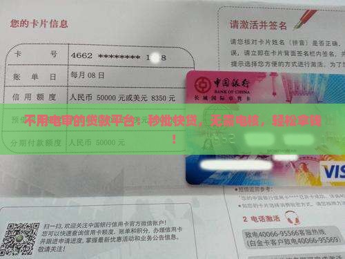 不用电审的贷款平台