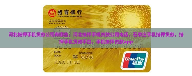 河北抵押手机贷款公司